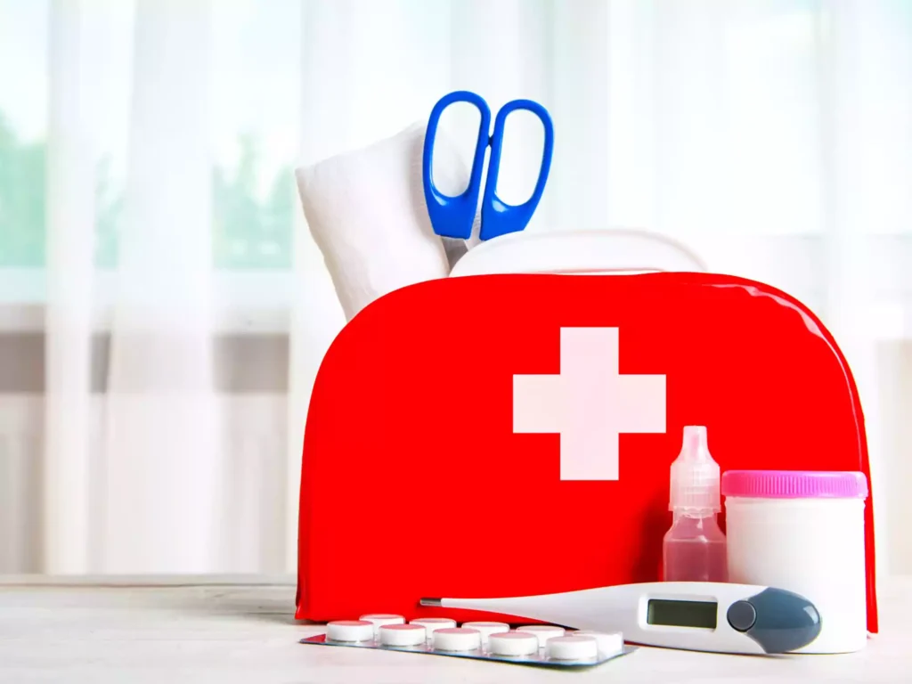 a travel health kit and packing necessary medication