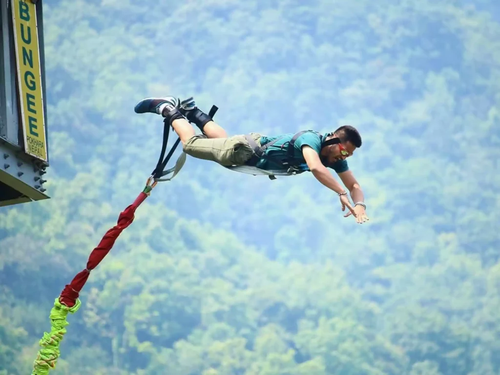 Bungee jumping in India has gained popularity