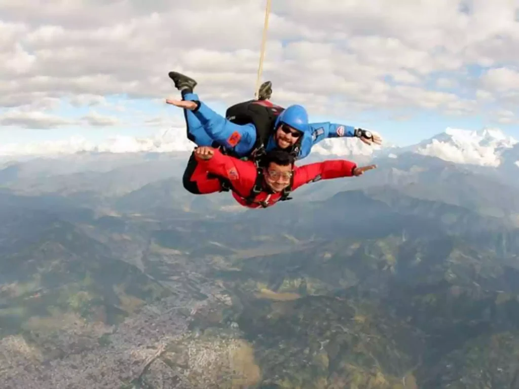 Skydiving is an amazing activity for adrenaline junkies in India